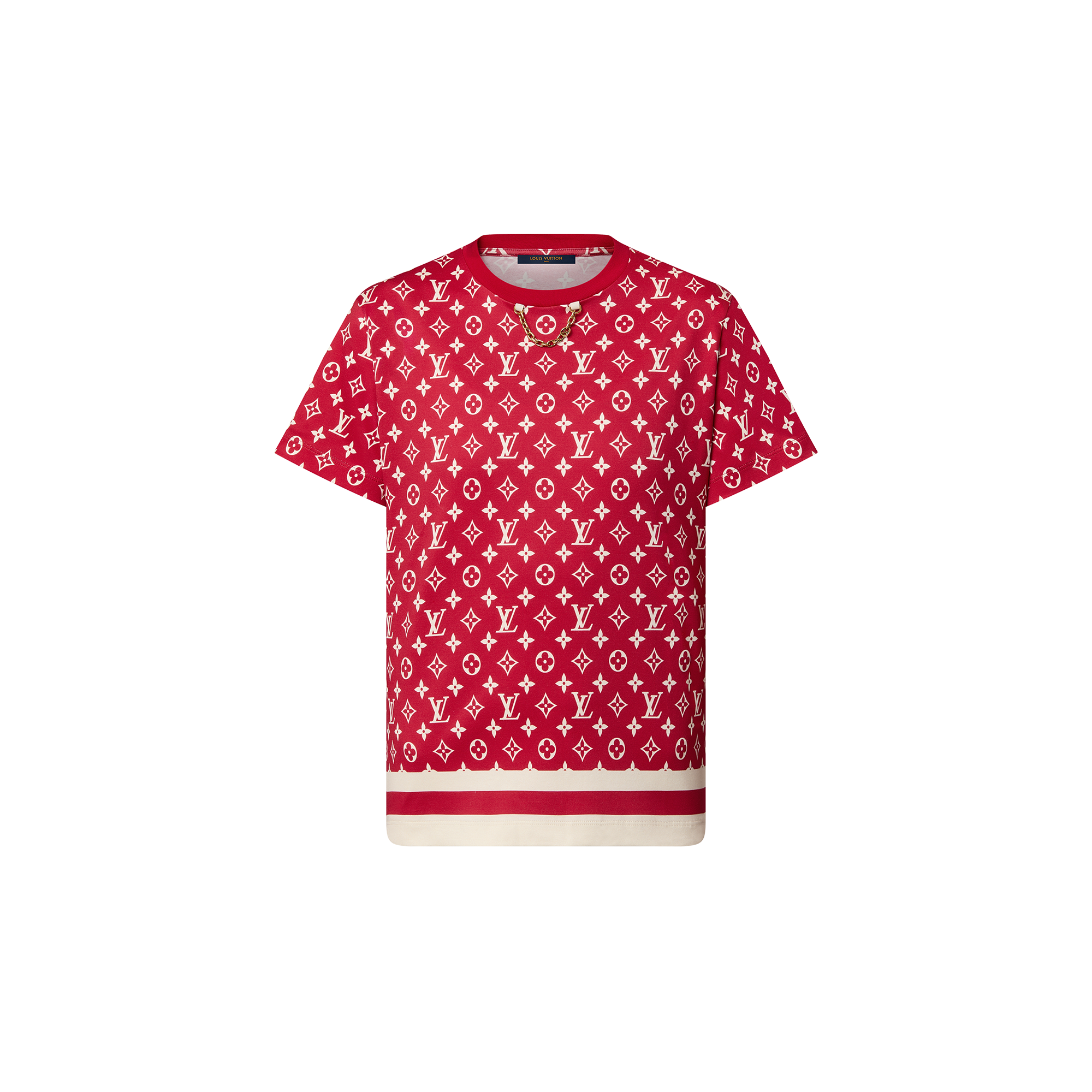 Stripe Accent Monogram T Shirt Women Ready To Wear Louis Vuitton 4605